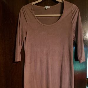 Lavender shirt dress